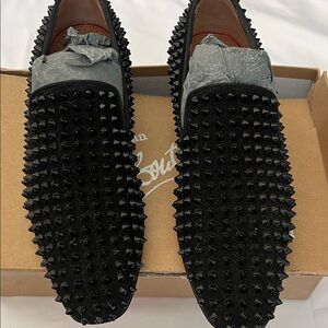 Christian Louboutin Dandelion Black Studded Loafers